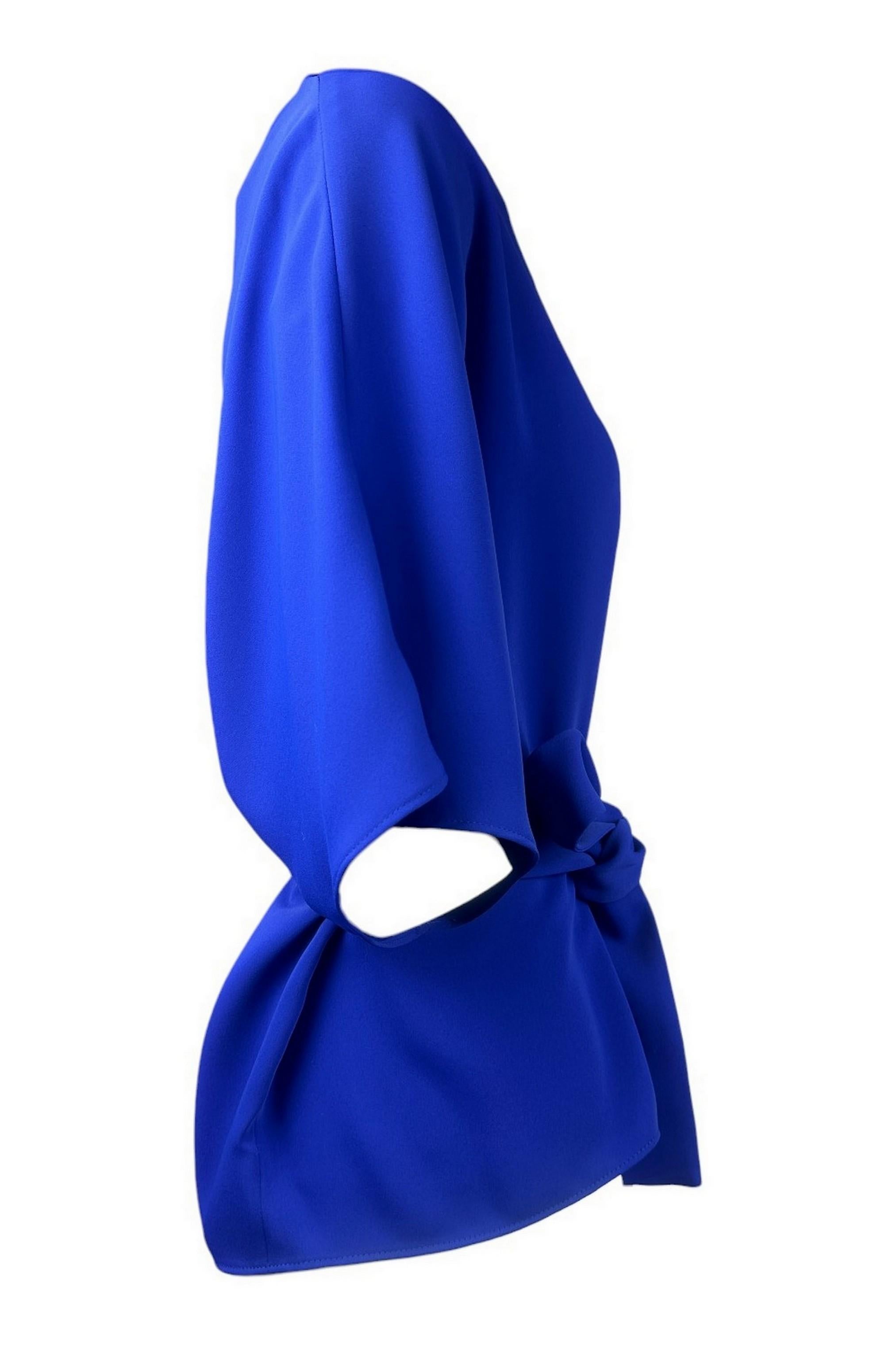 t-shirt donna in cady legata bluette