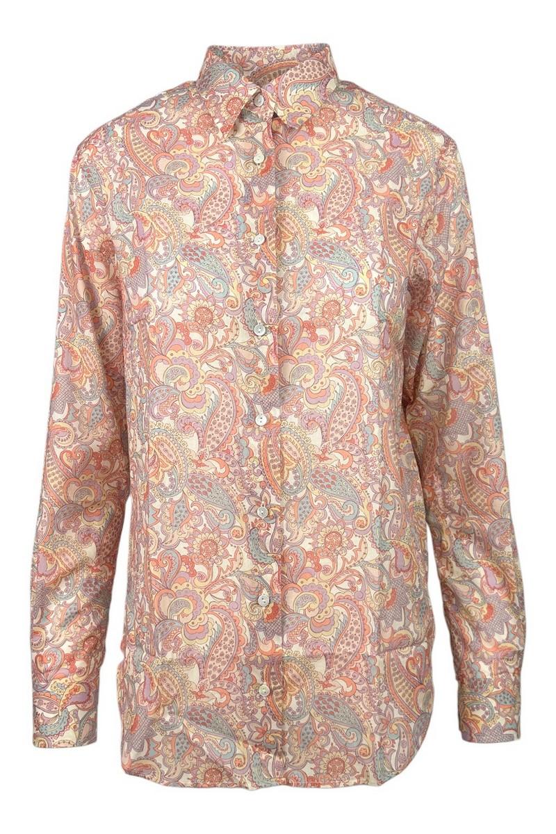 camicia donna uomo fantasia cachemire multicolor