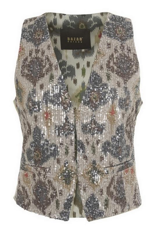 gilet con paillettes