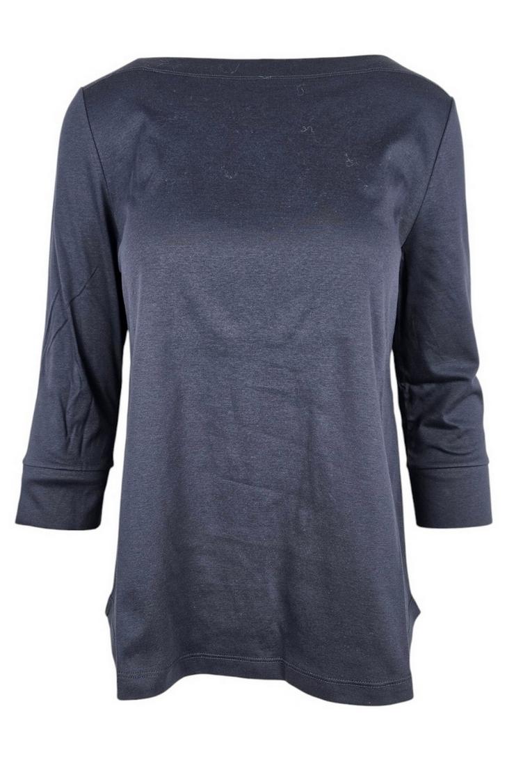t-s donna manica tre quarti blu