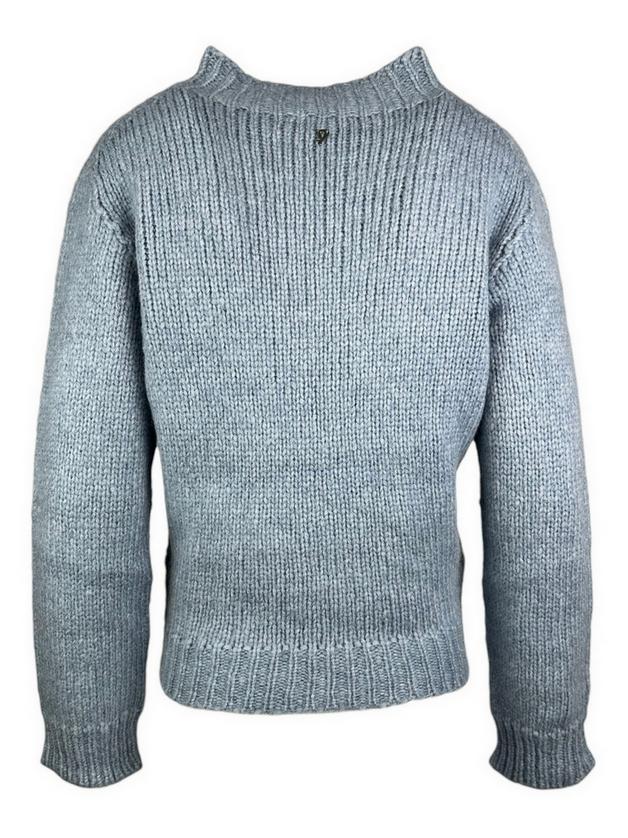 maglia donna a rete azzurra