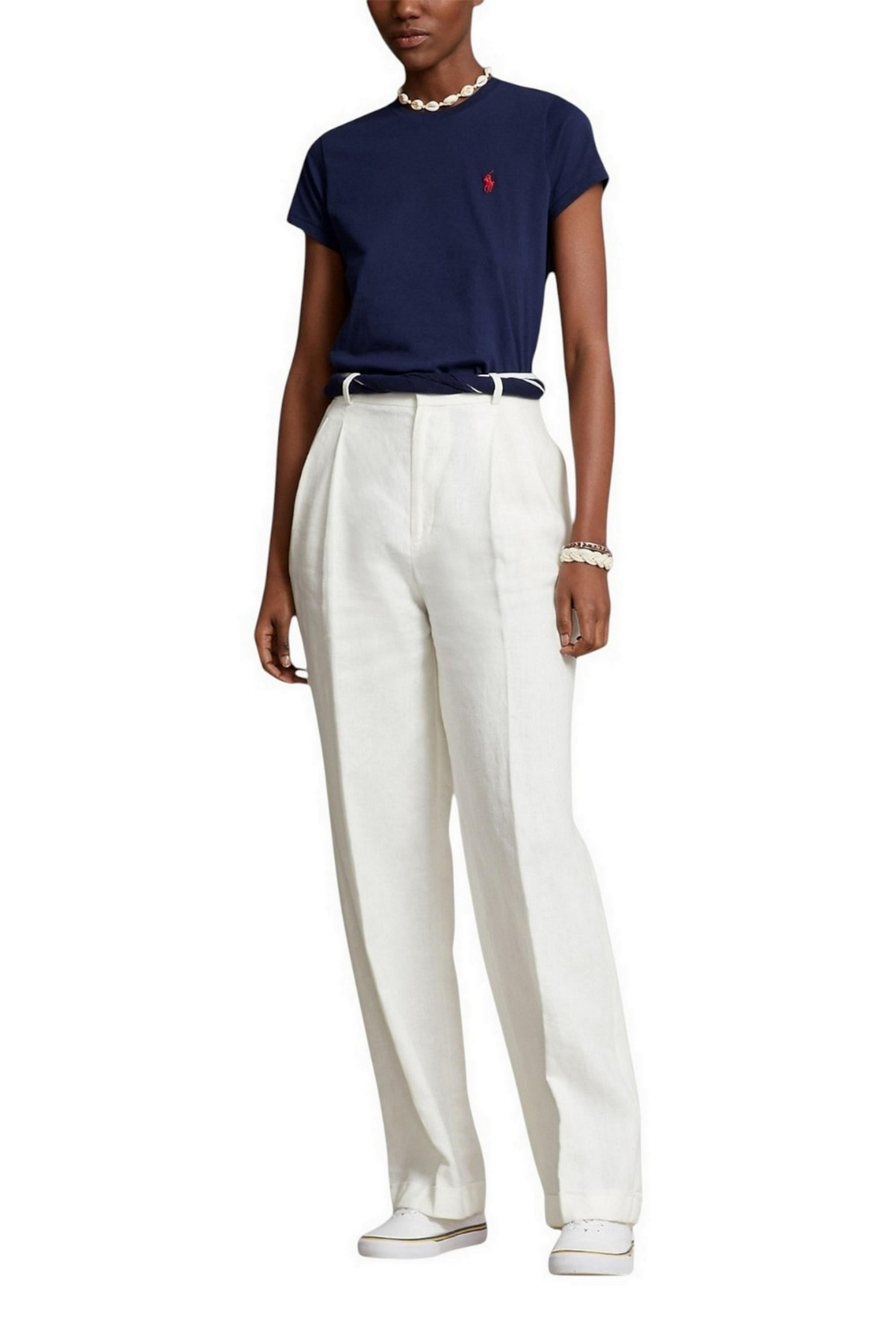 t-shirt donna mezza manica blu