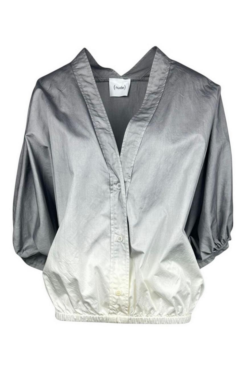 camicia donna sfumata grigio