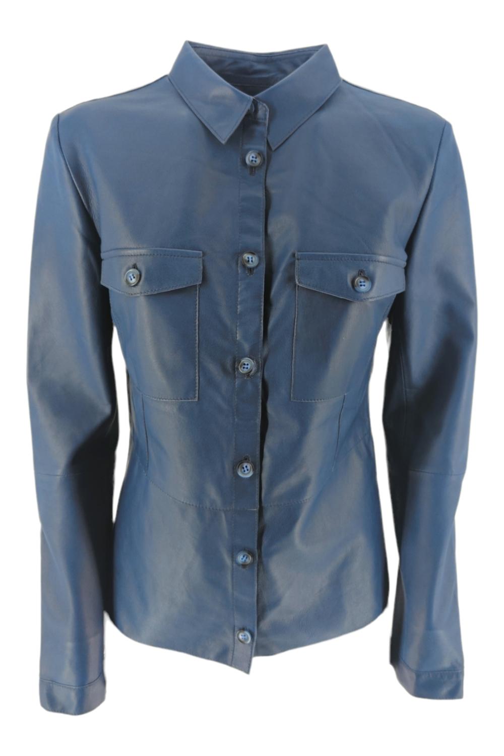 Giubbotto in pelle Bluette