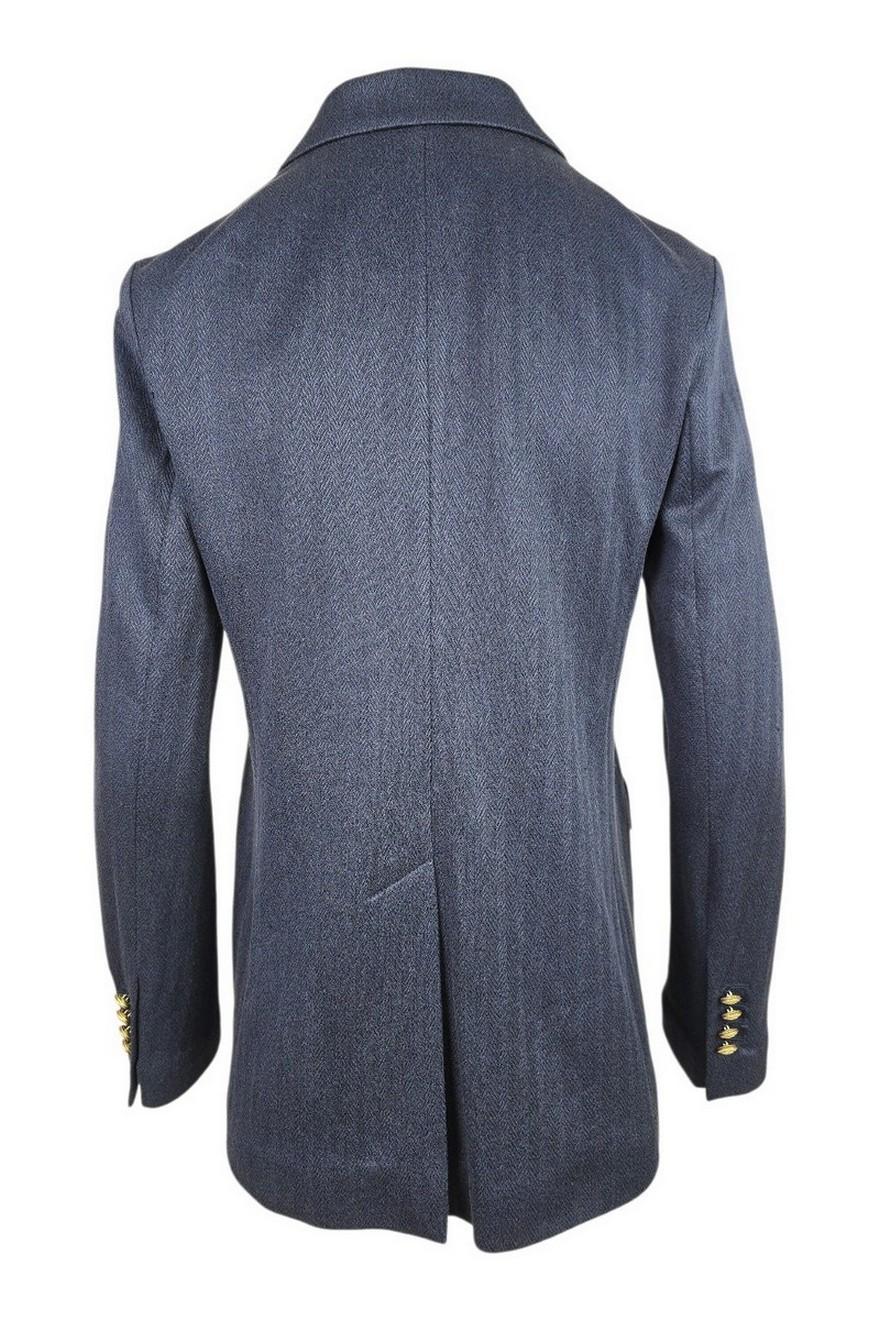 giacca donna doppiopetto blu