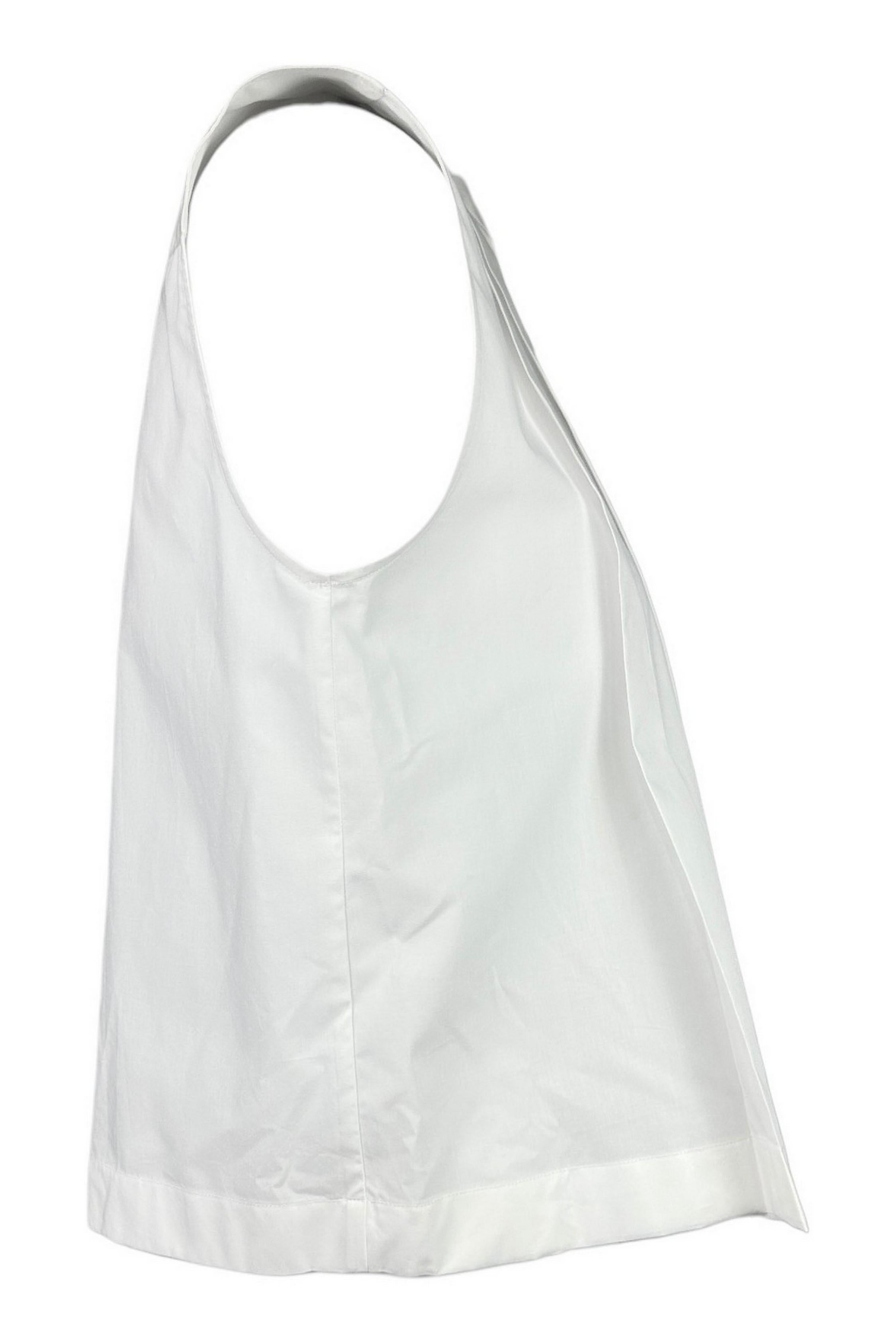 camicia donna senza maniche bianco