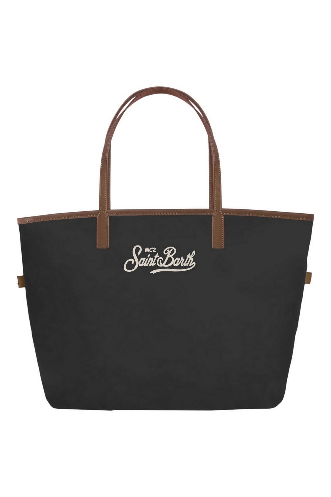 borsa donna in nylon grande nero