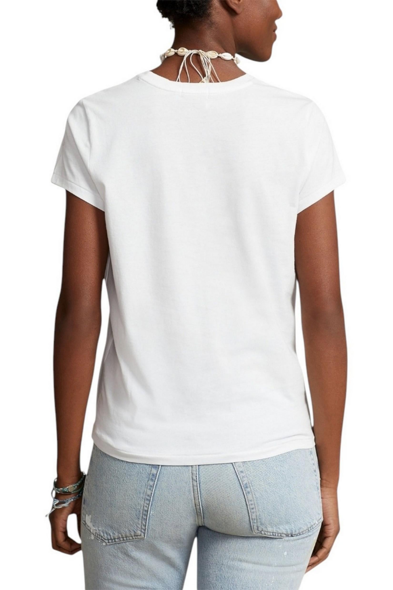 t-shirt donna mezza manica bianco