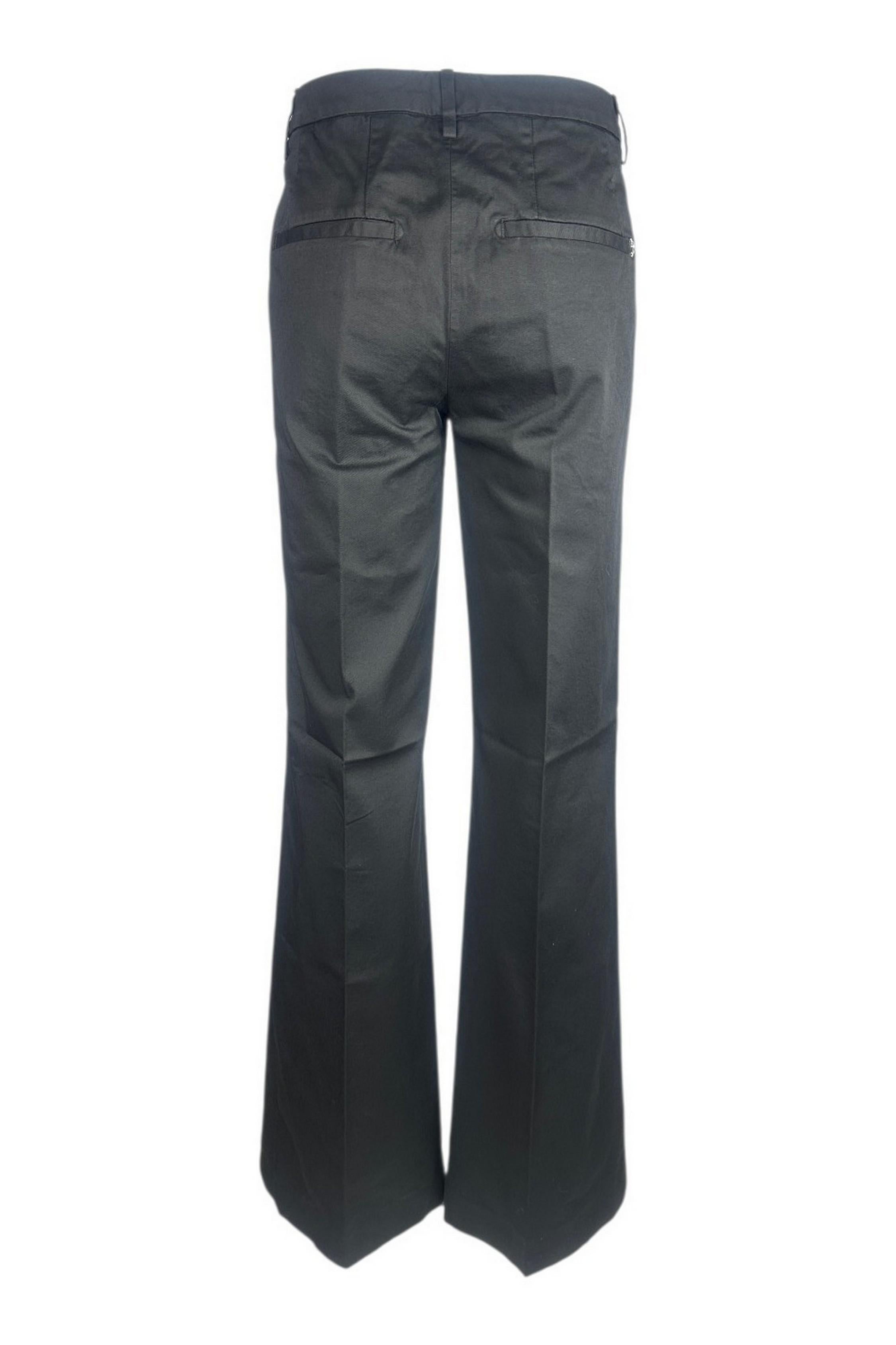 pantalone janice in gabardina nero