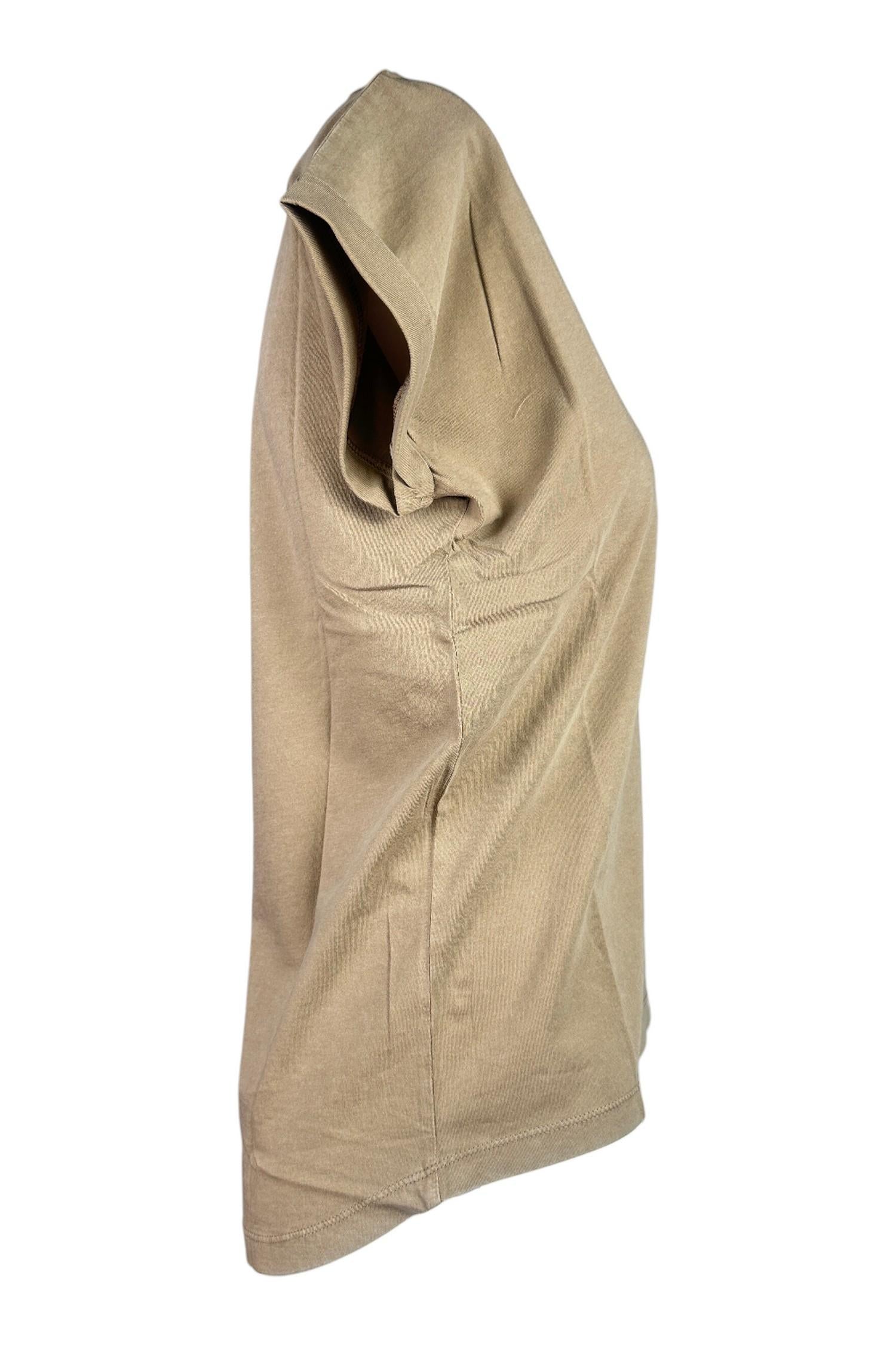 t-shirt donna girocollo tortora