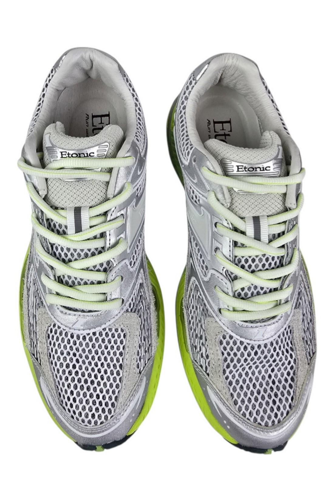 sneakers donna lime e argento