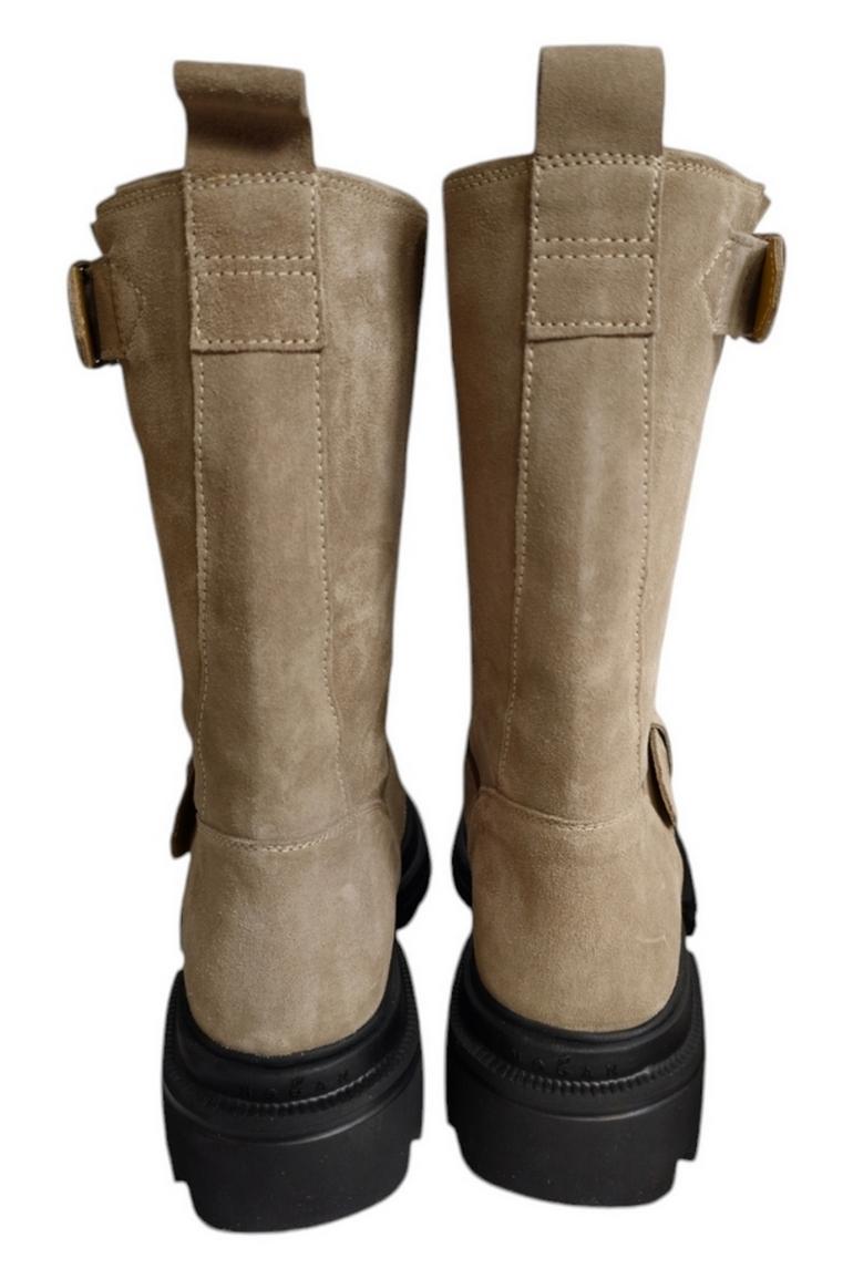 biker donna in crosta beige