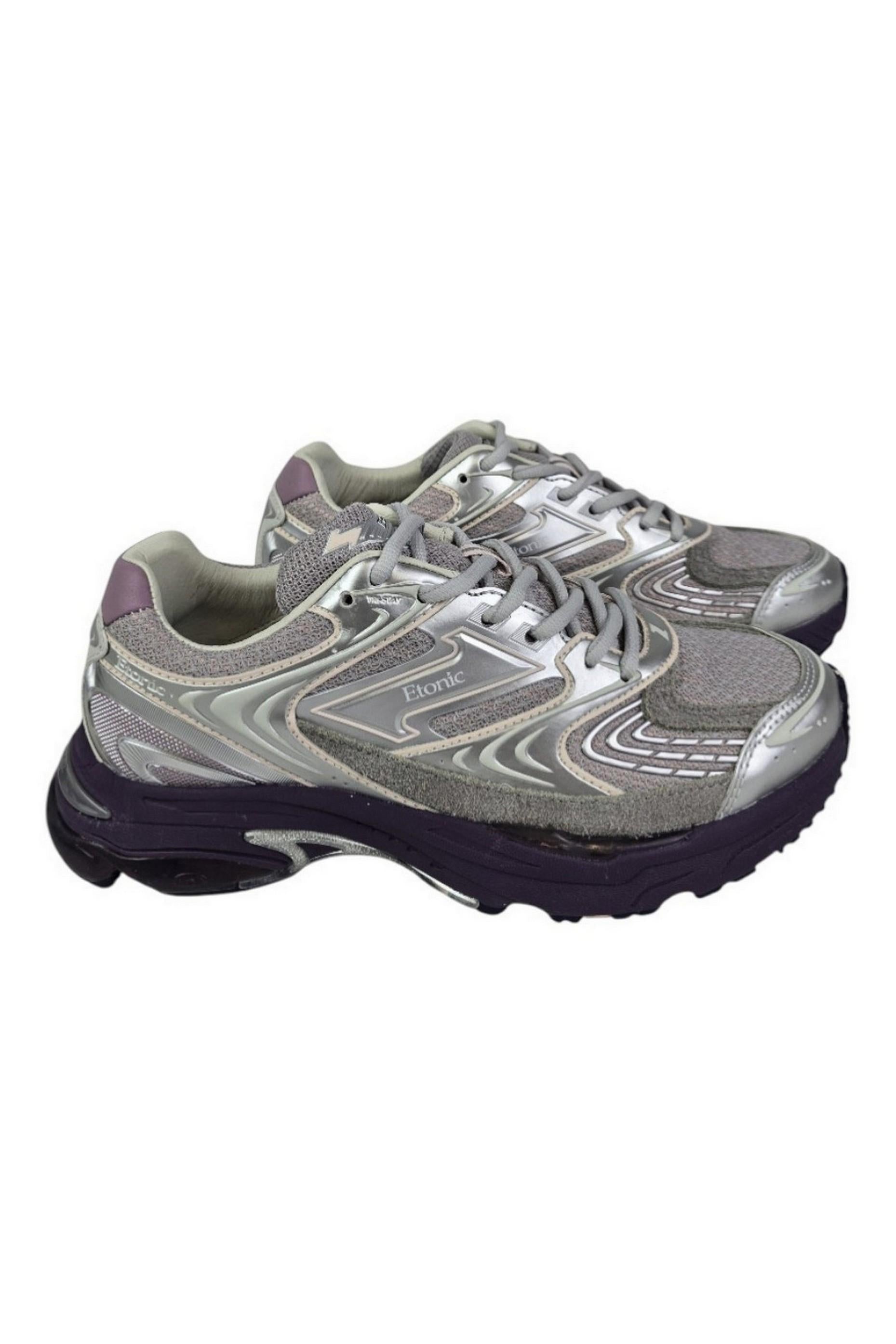 sneakers donna lilla e argento