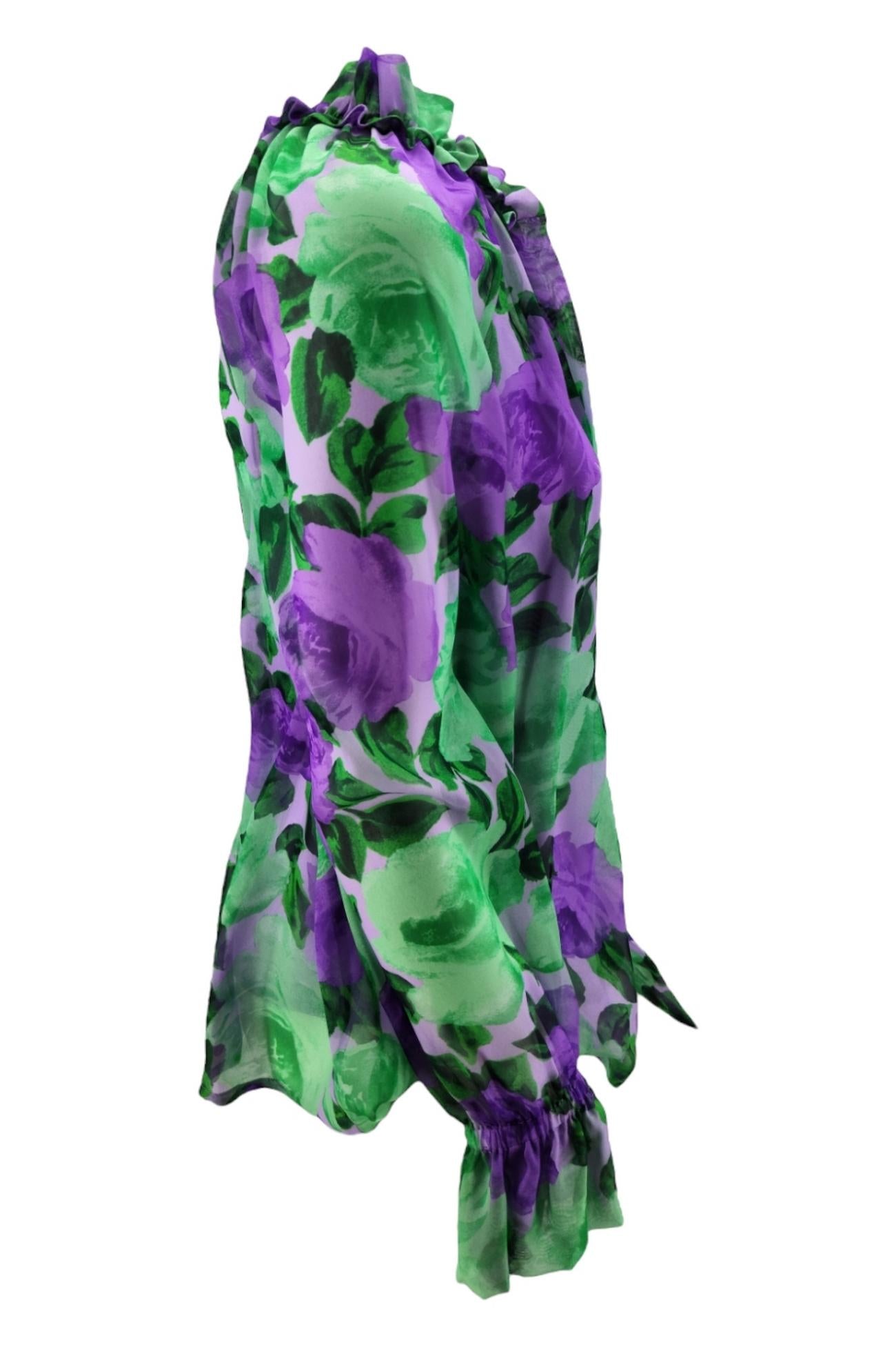 Camicia Verde/viola