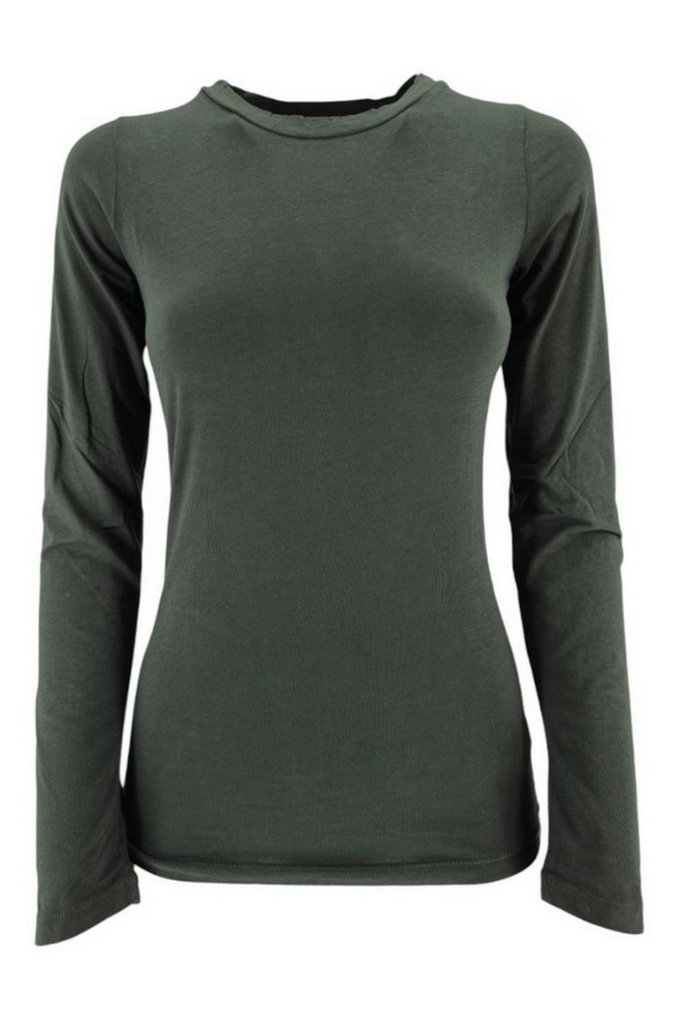 t-shirt donna manica lunga militare