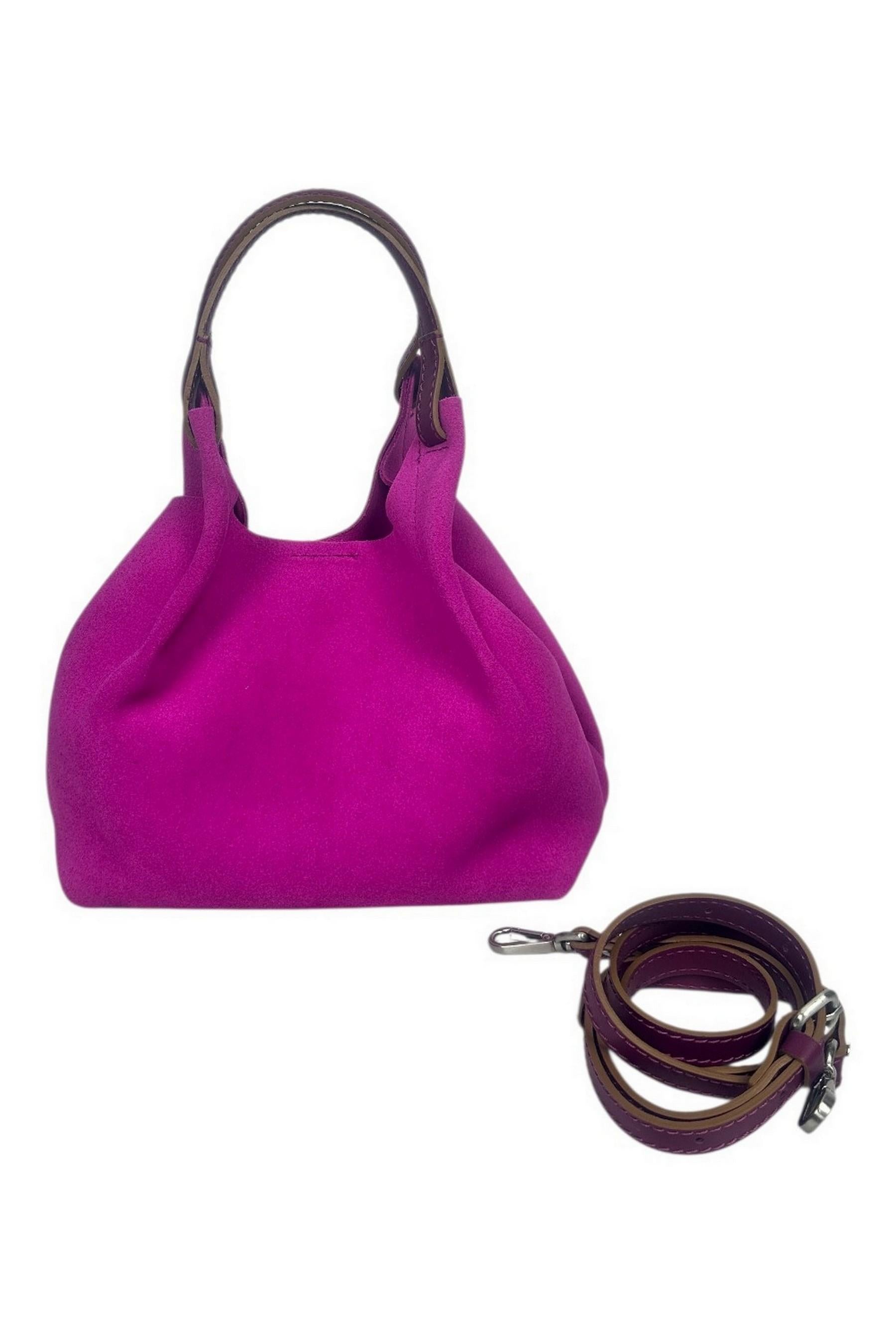 borsa donna dua media in camoscio