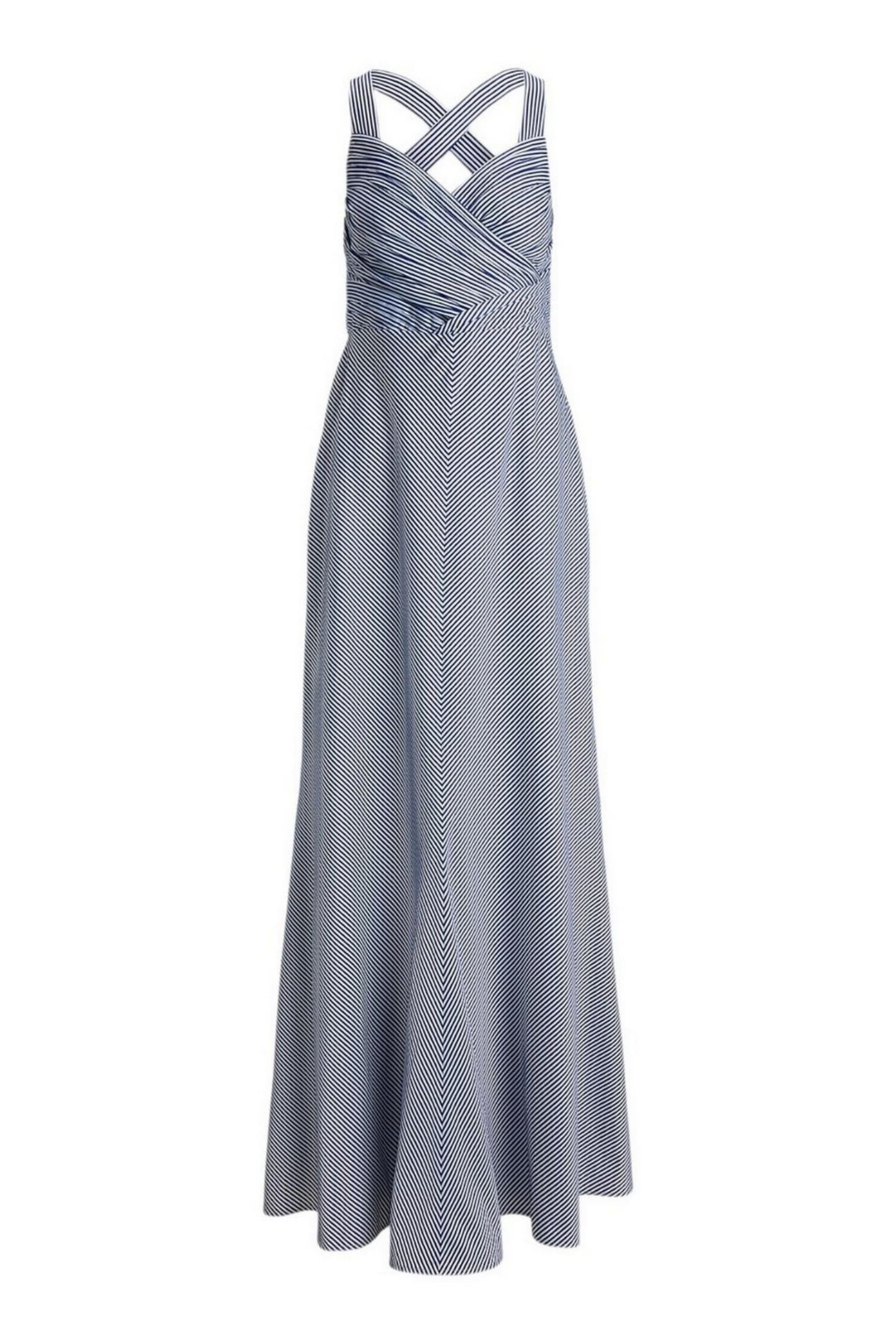 abito donna a righe bianco e blu