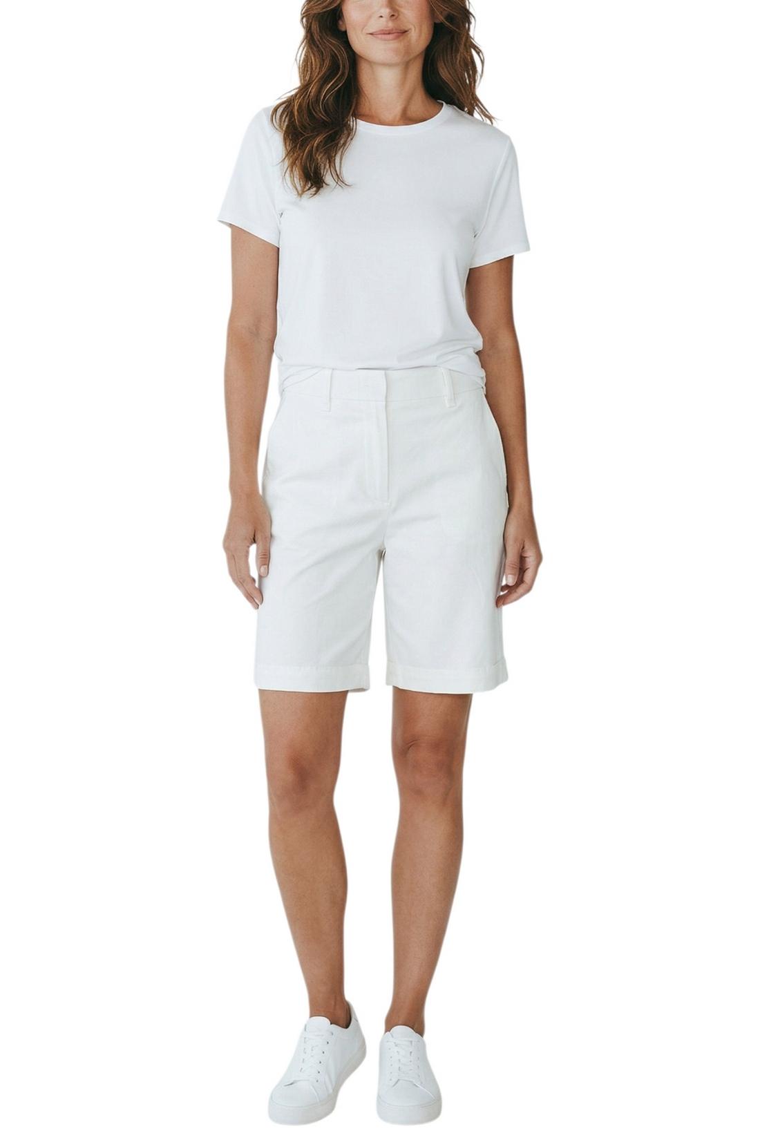 bermuda donna in cotone bianco