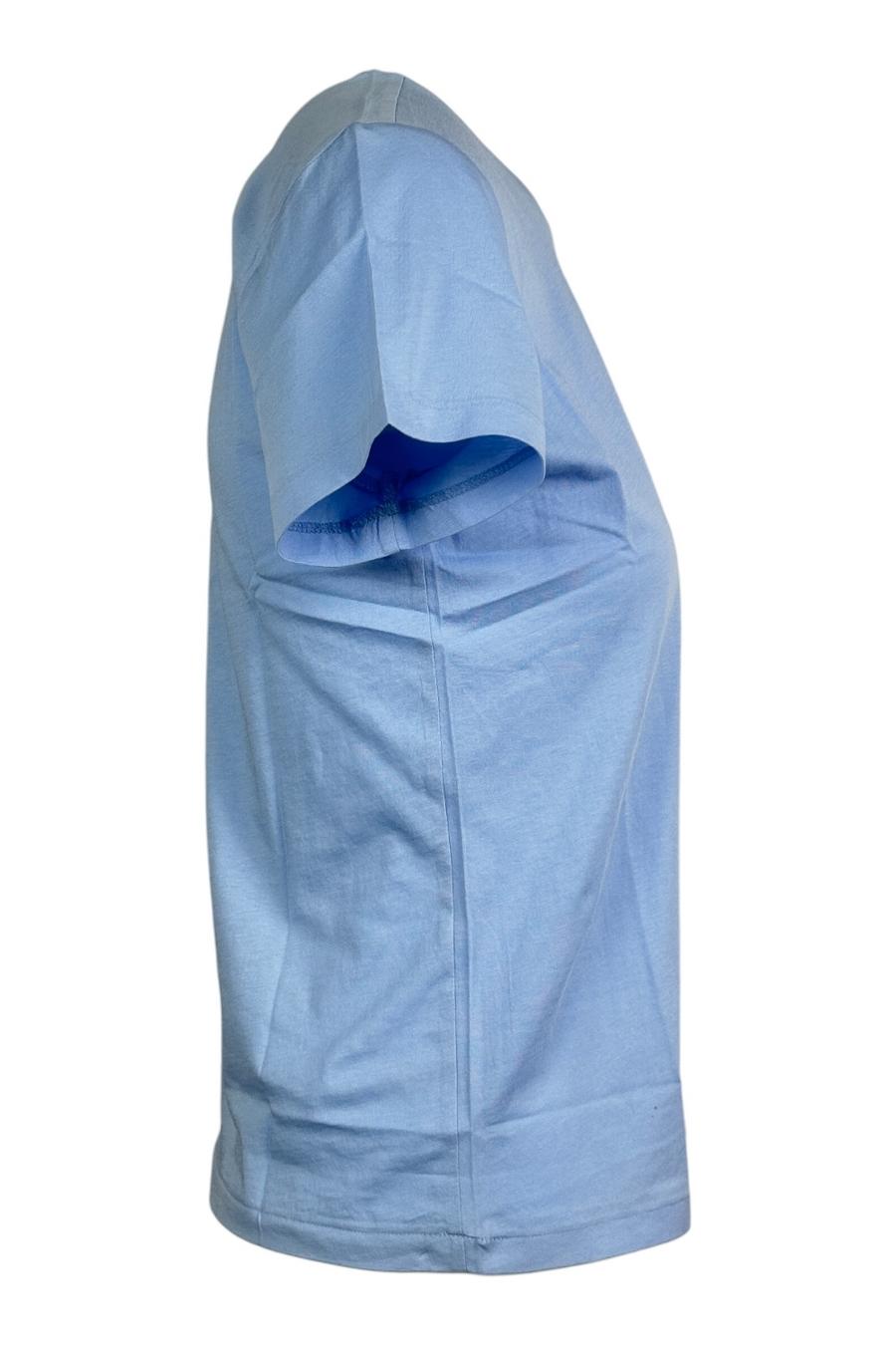 t-shirt donna mezza manica azzurro