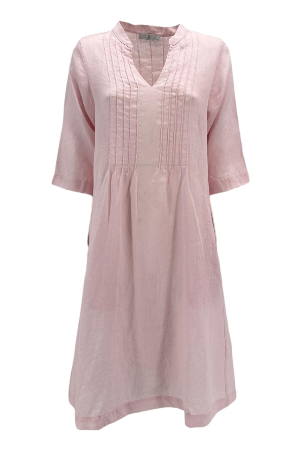 abito donna in lino con nervature