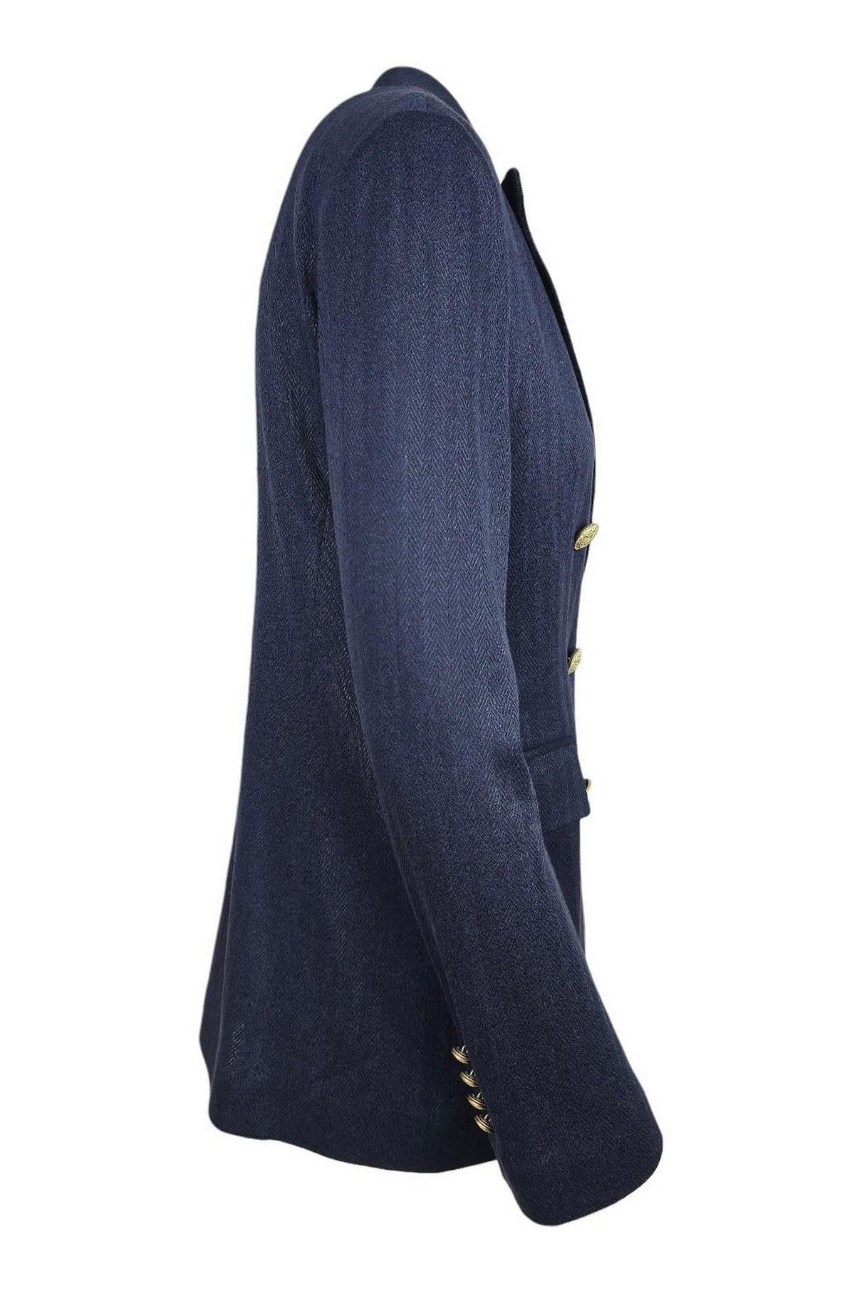 giacca donna doppiopetto blu