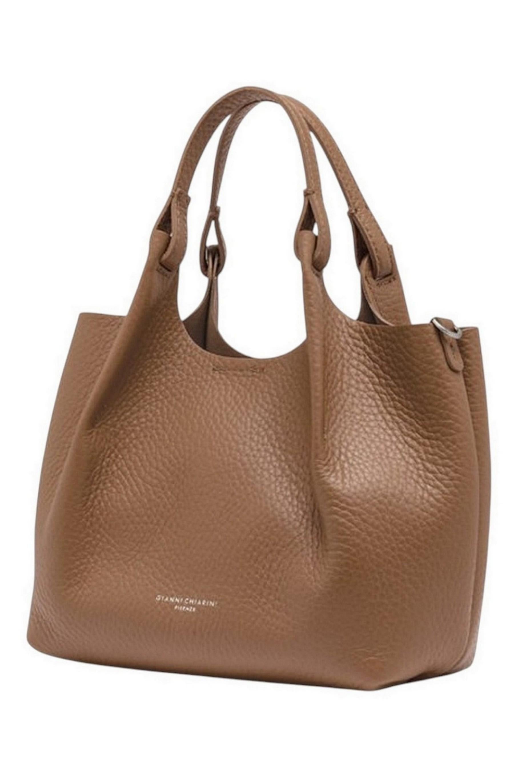 borsa donna dua media in pelle tortora