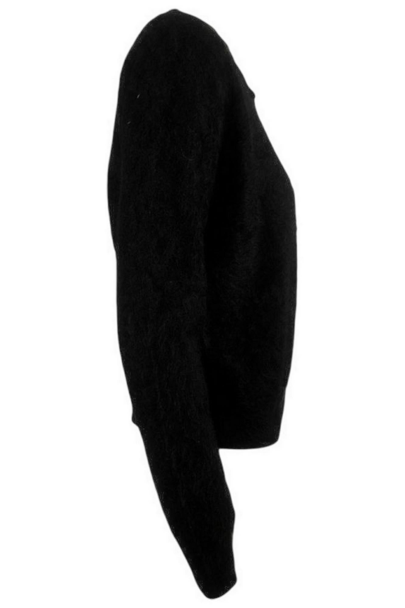 rebecchina donna in cachemire nero
