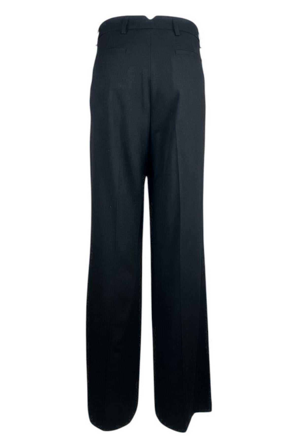 pantalone donna largo nero