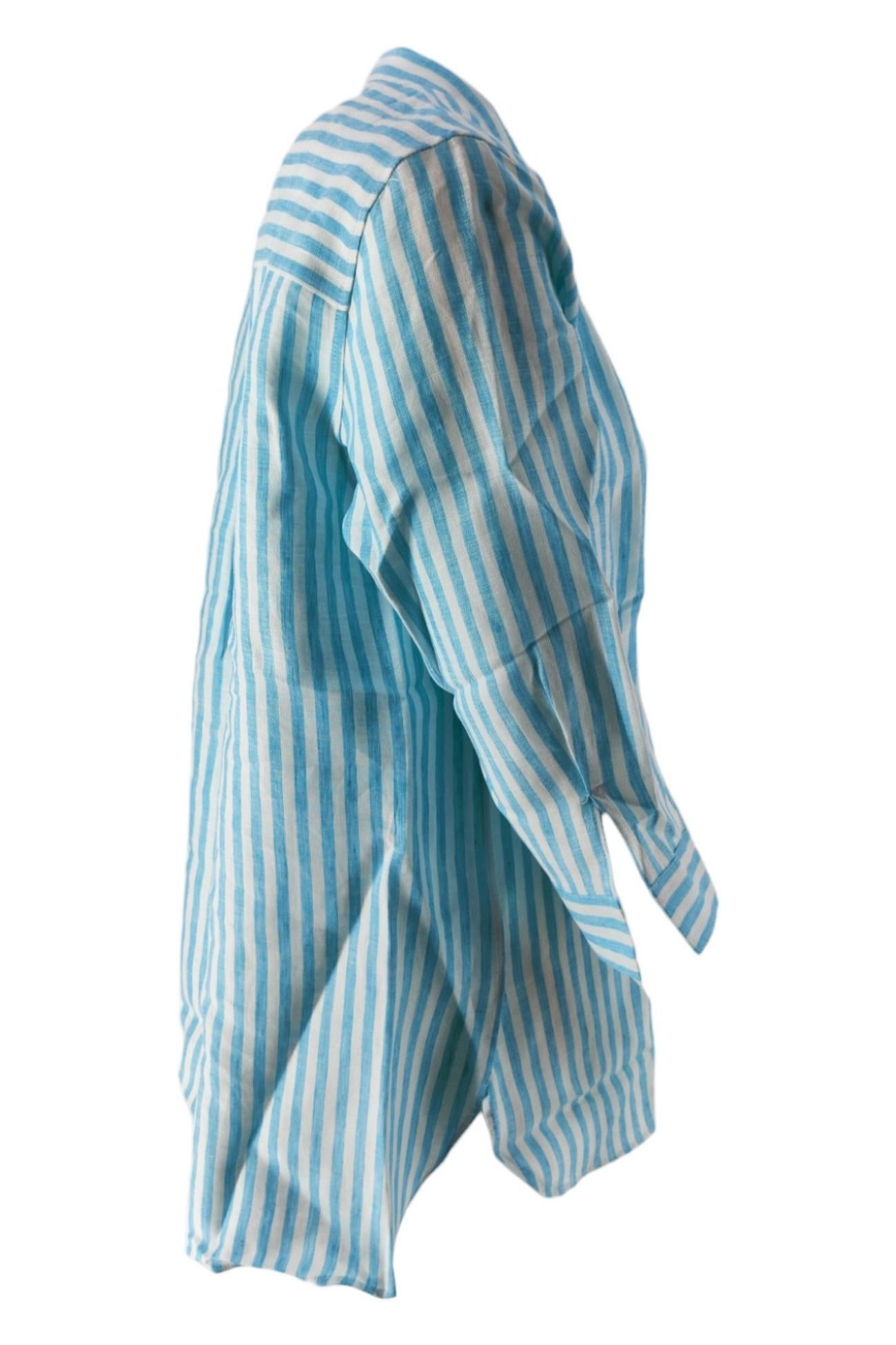 Camicia Bianco/turchese