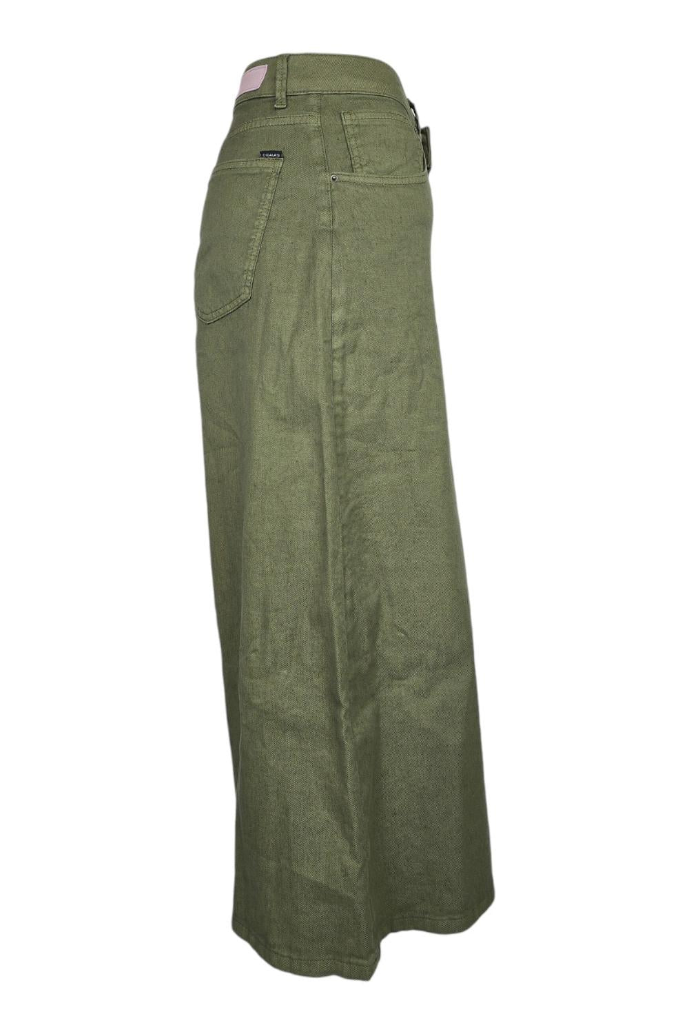 bermuda lungo in lino militare