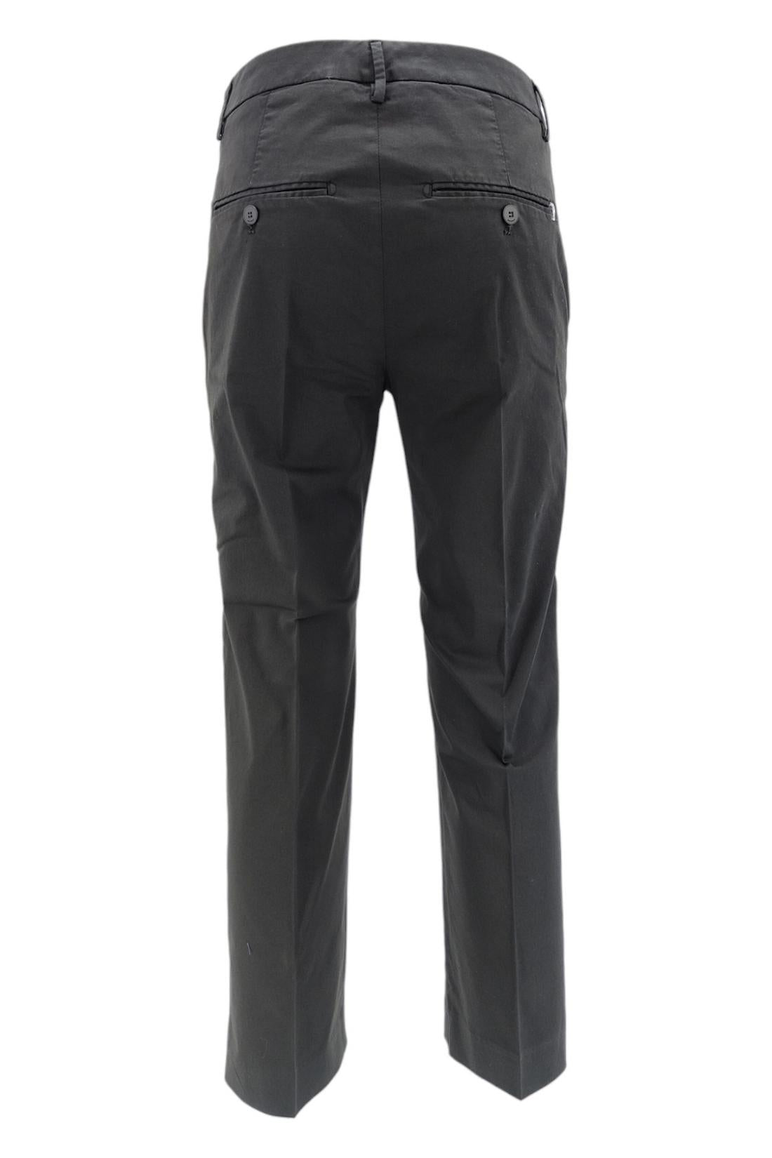 Pantalone donna nima in rasatello di cotone nero