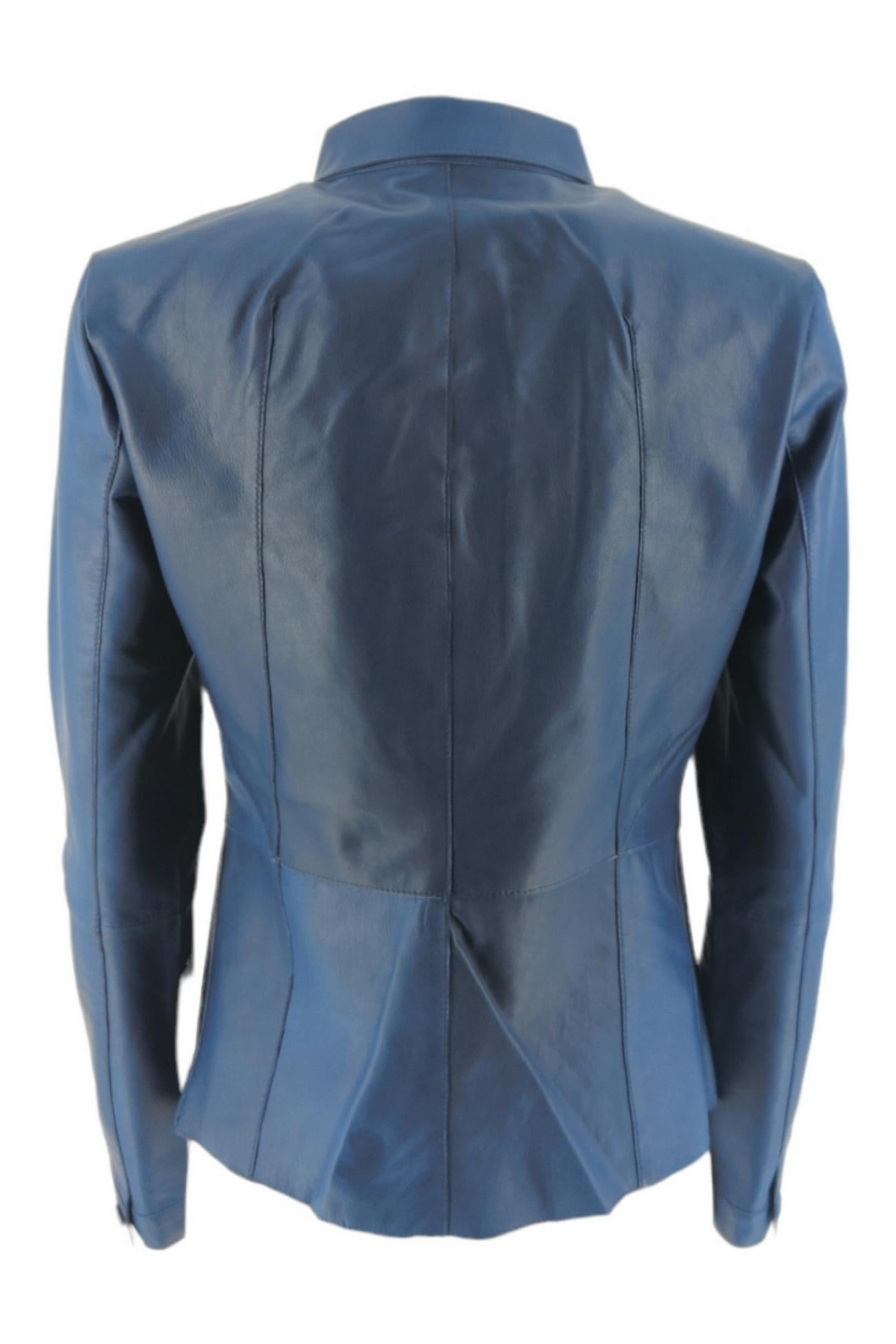 Giubbotto in pelle Bluette