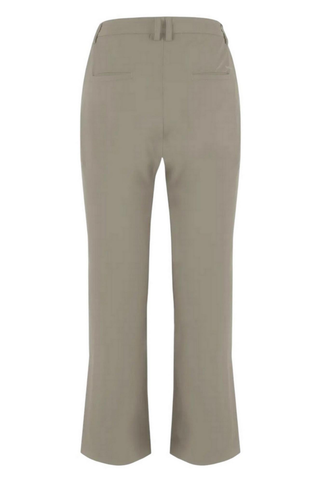 Pantalone donna in jersey tecnico beige