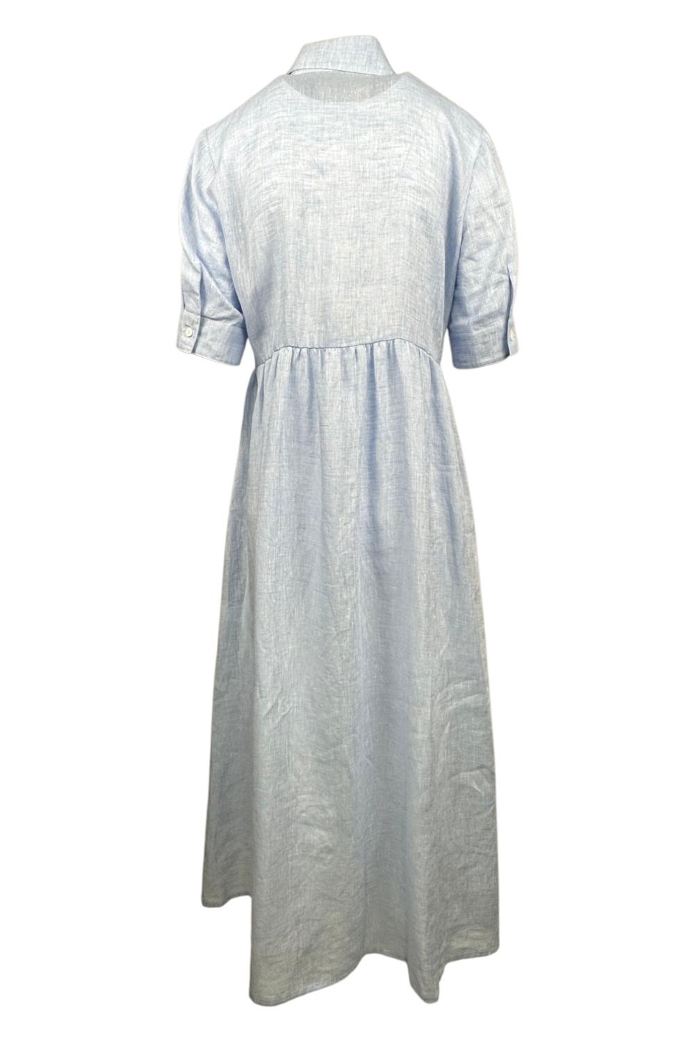 abito donna modello chemisier azzurro