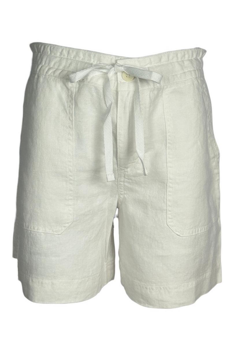 bermuda donna in lino bianco