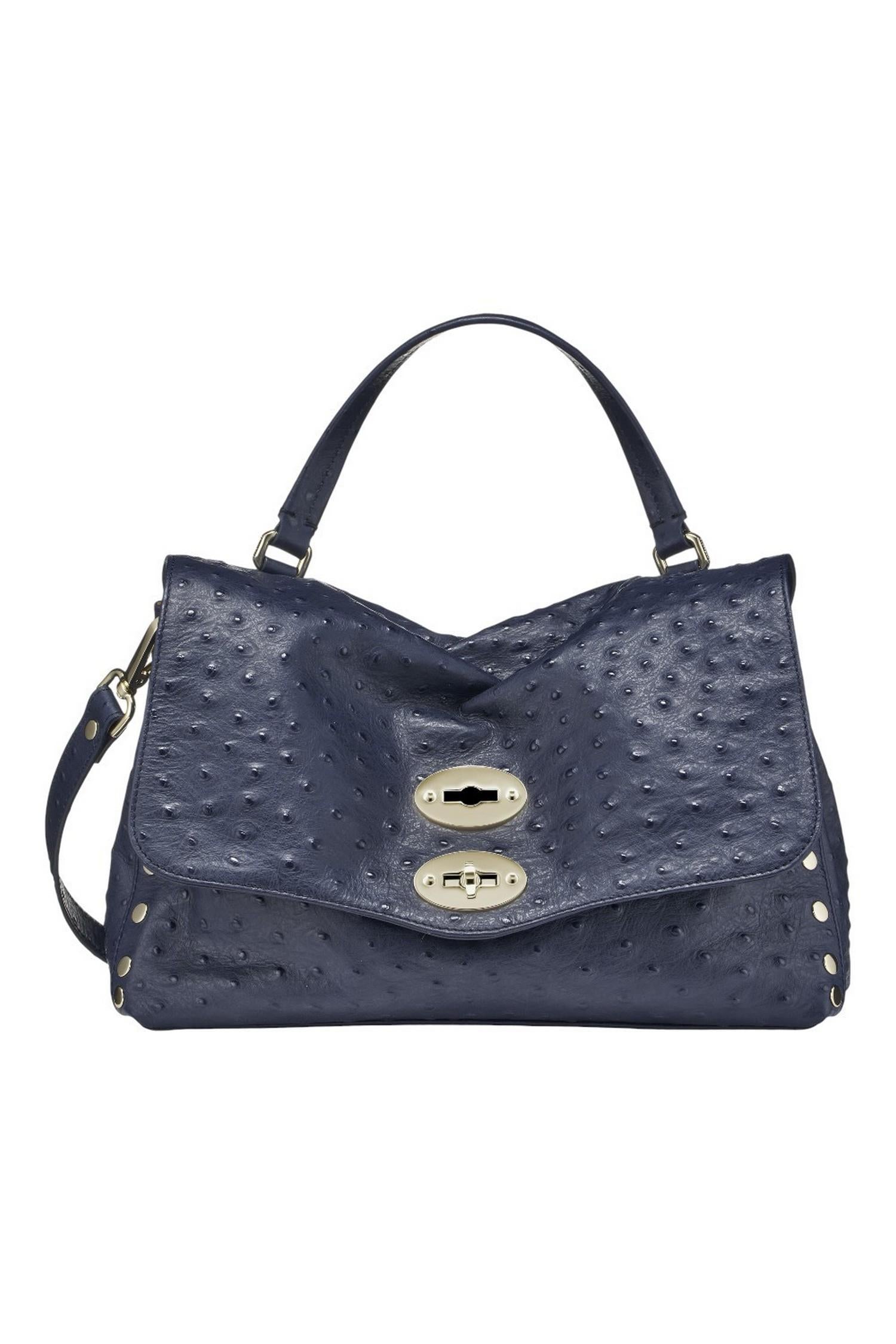 borsa donna postina small in cactus blu