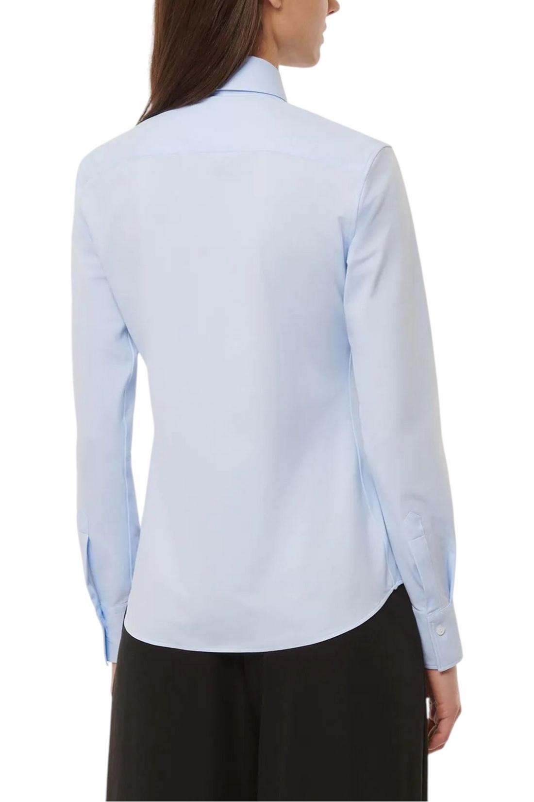 camicia donna in tessuto active azzurro