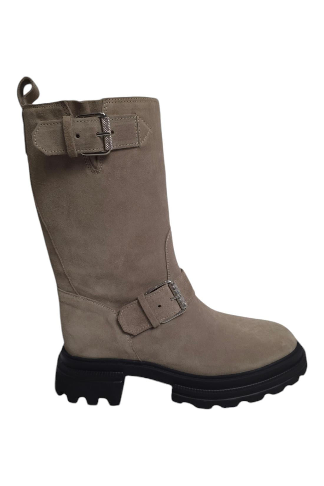 biker donna in crosta beige