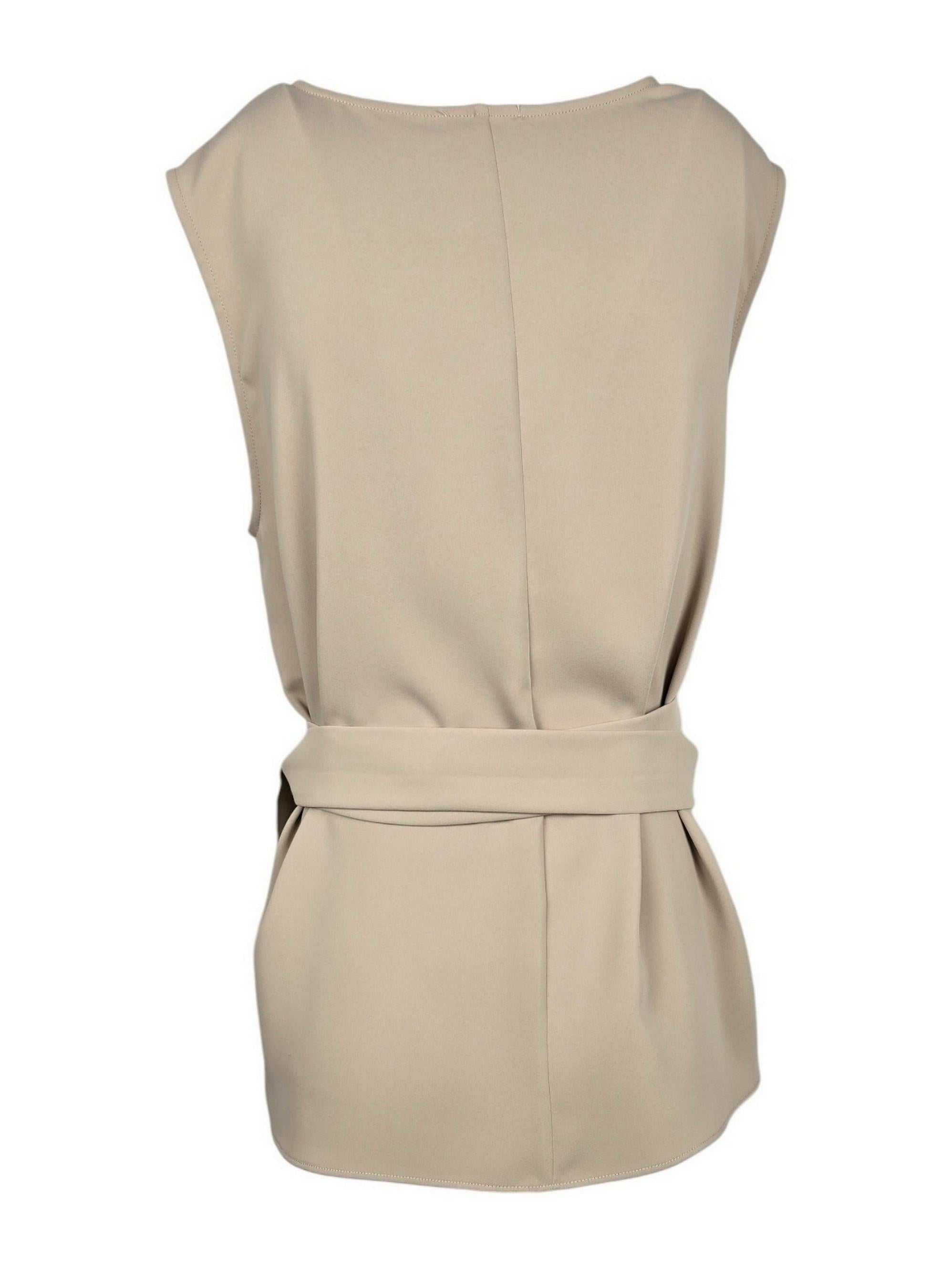 camicia donna incrociata in cady beige
