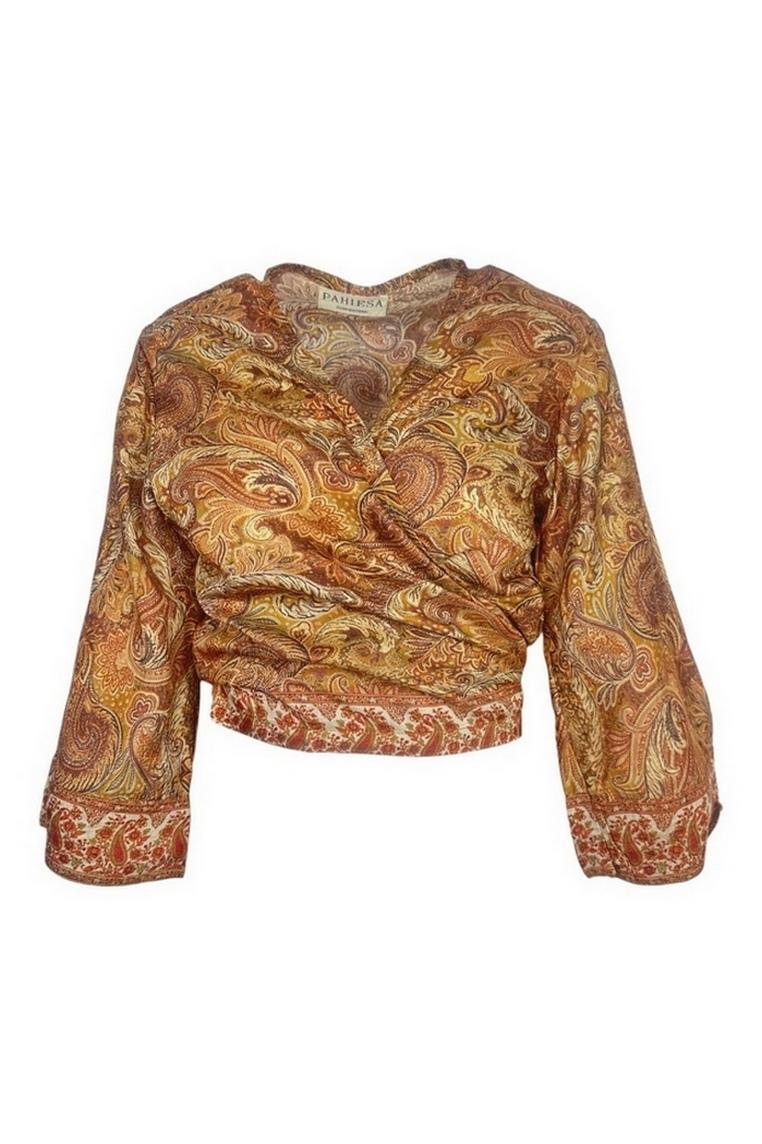 camicia corta fantasia cachemire