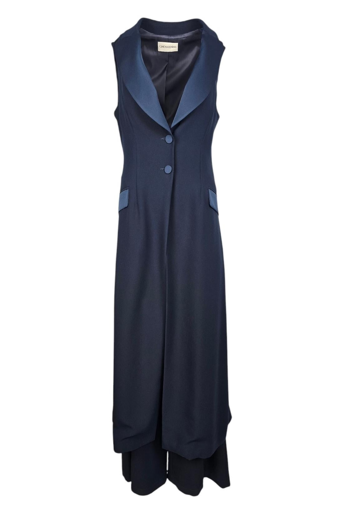 gilet donna lungo in anvers satin