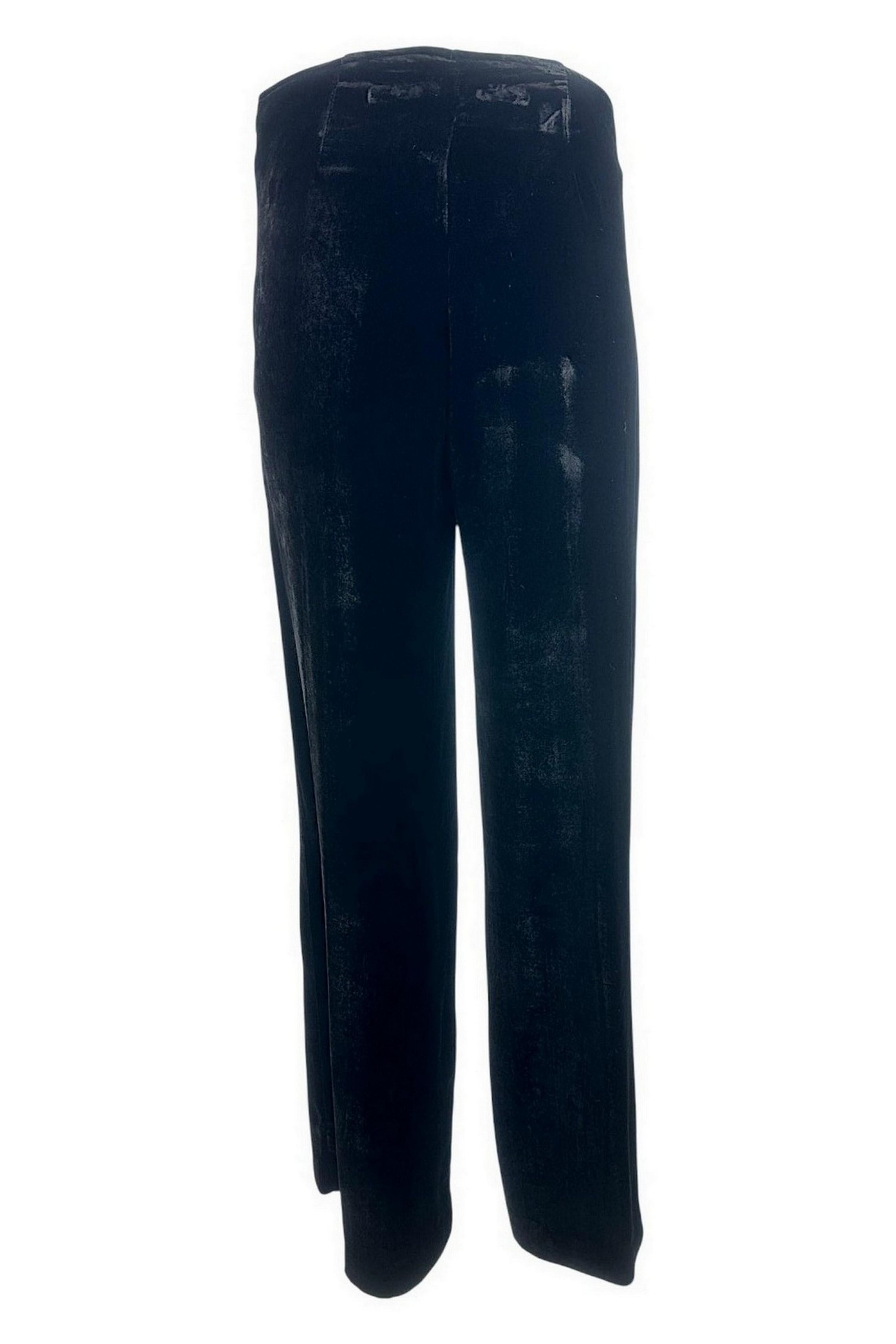 pantalone donna velluto nero