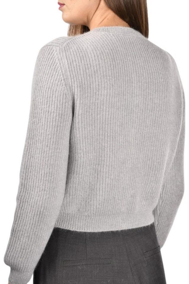 cardigan corto donna grigio