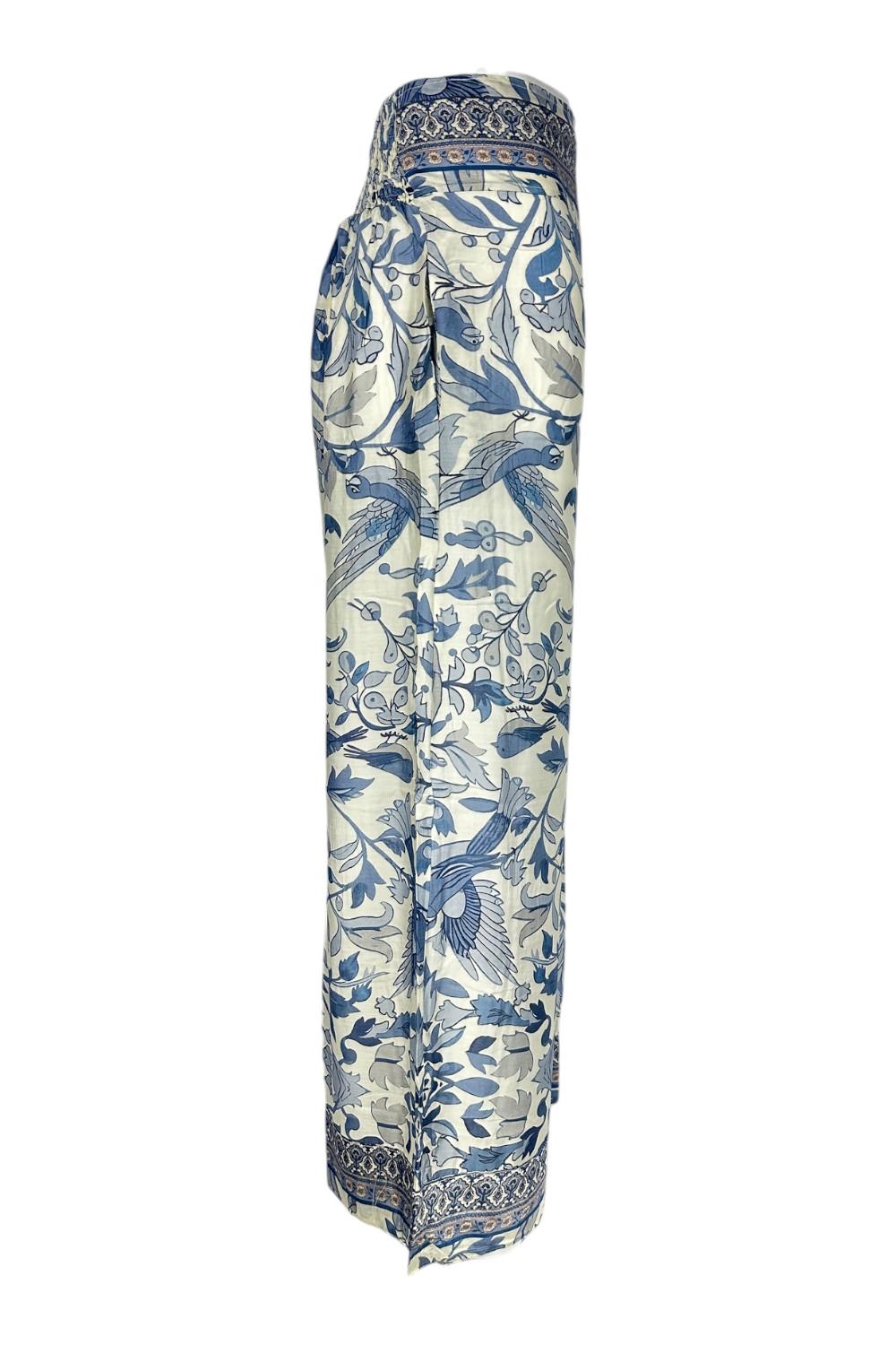 pantalone fantasia fiori