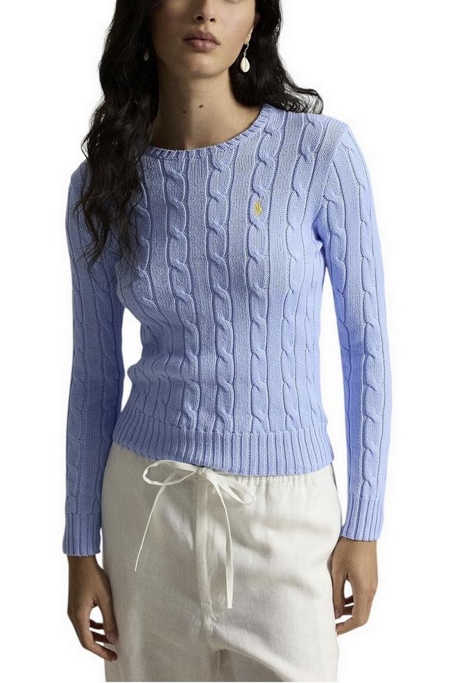 girocollo donna a trecce azzurro