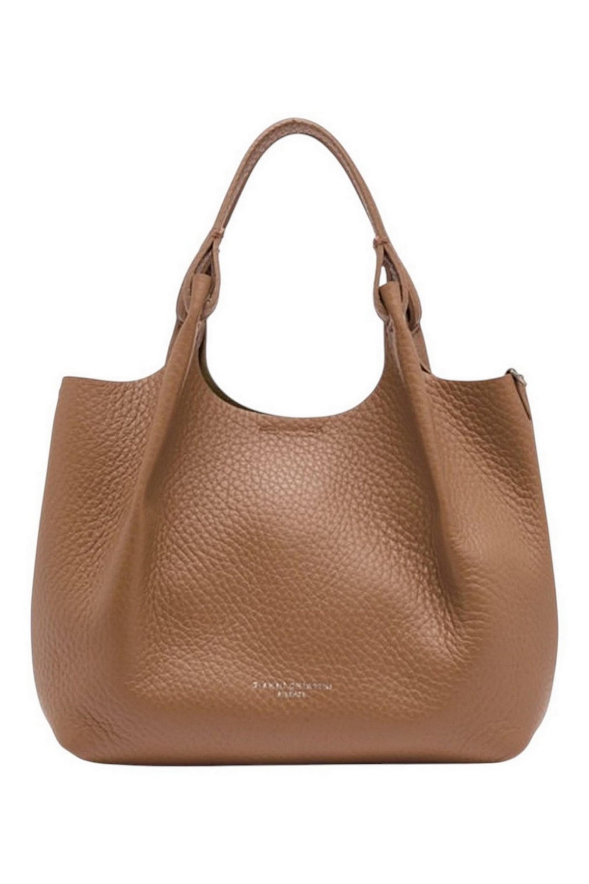 borsa donna dua media in pelle tortora