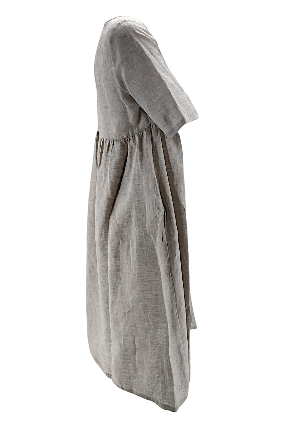 Abito donna in lino beige
