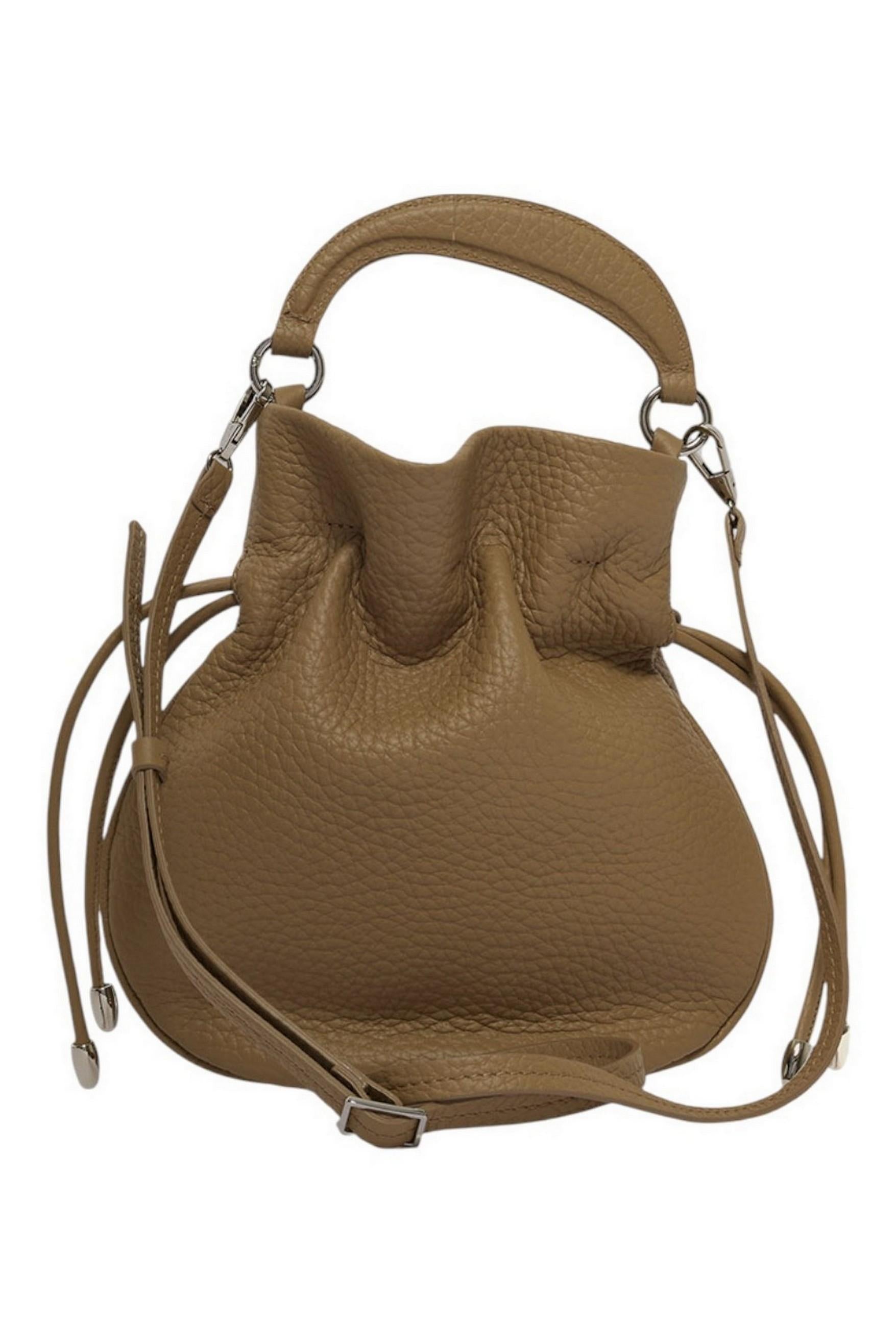 Mini bag donna Juice n pelle martellata biscotto