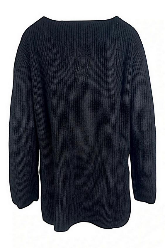 cardigan donna a coste nero