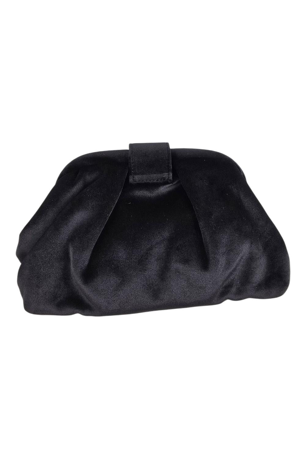 clutch donna in velluto nero